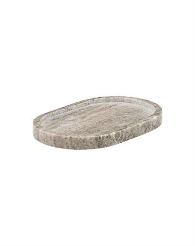 Meraki - Oval Marble Bakke - Beige